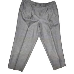 Andrea Viccaro Plaid Career Pants Elastic‎ Waist Comfort Fit 20W